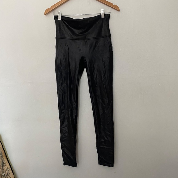 Spanx Faux Leather High Rise Leggings - Picture 1 of 5